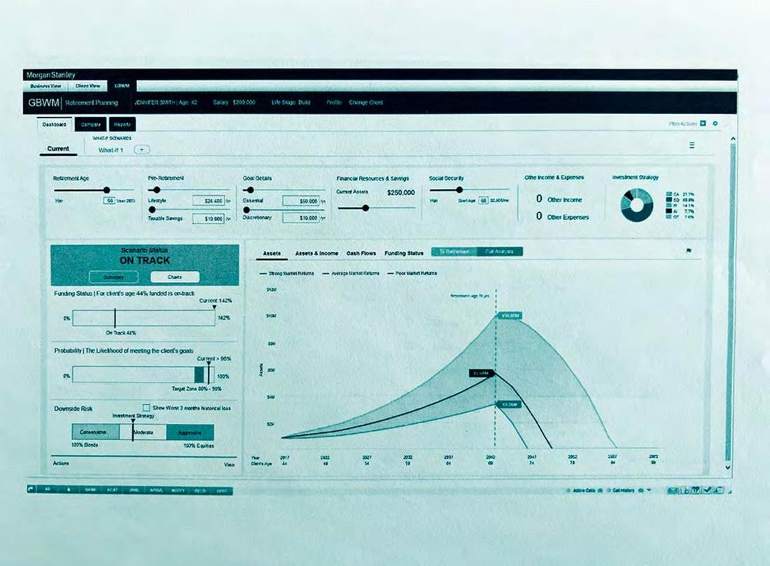 Morgan Stanley — GBWM Retirement Planning Dashboard